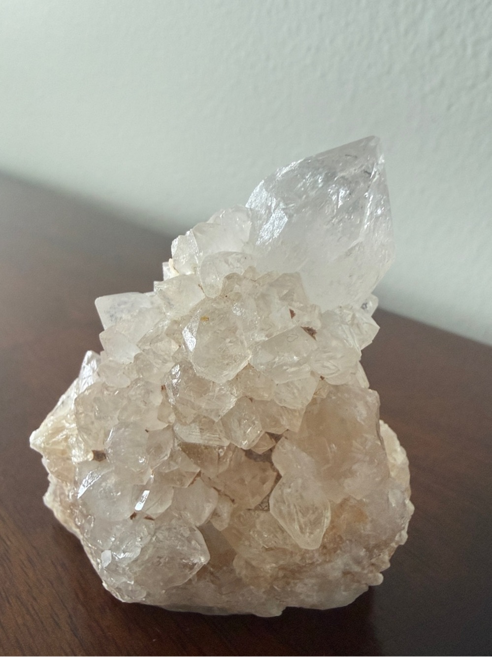Spirit Quartz with Golden Healer Crystal